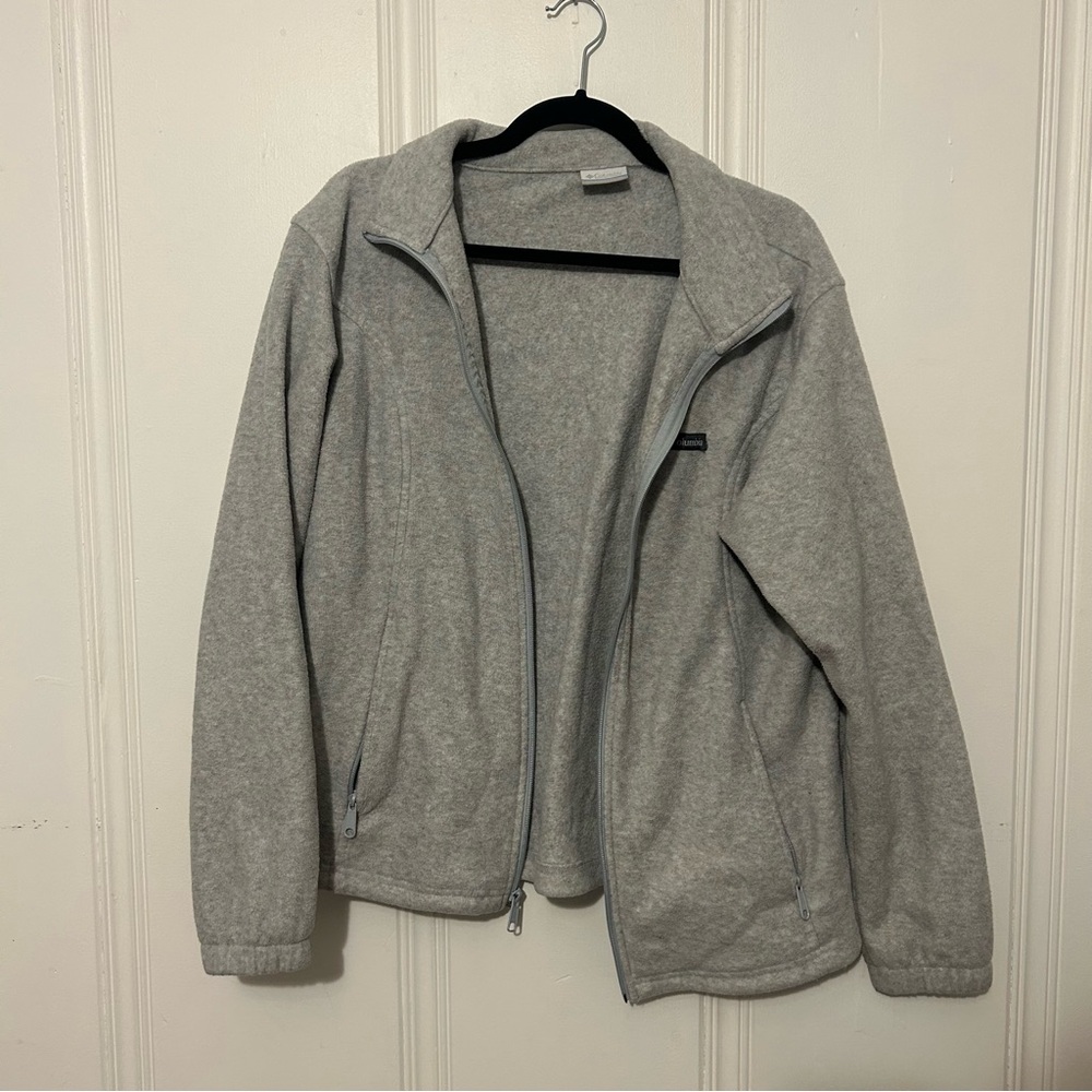 Columbia Gray Zip-Up Fleece Jacket